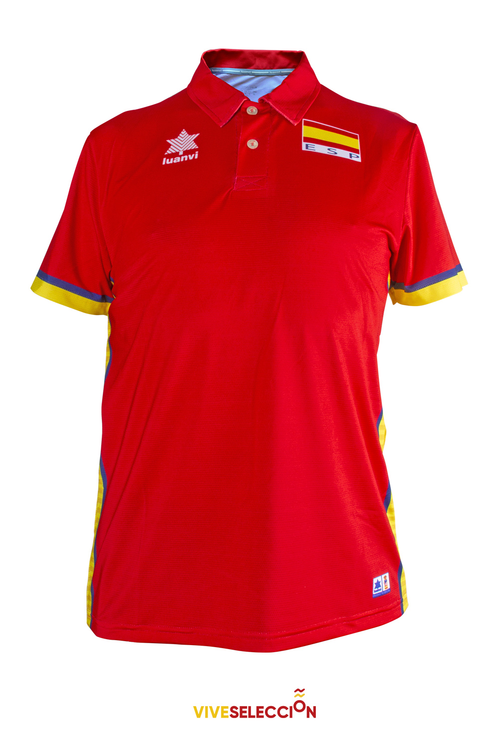 Polo calle selección española voleibol hombre, diseño frontal
