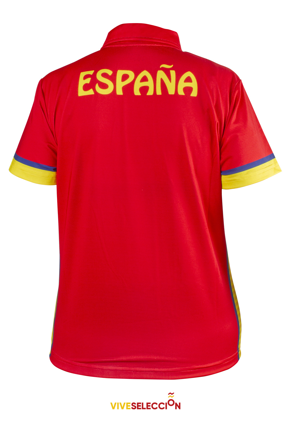 Polo calle selección española voleibol mujer, visto por detrás