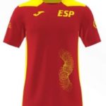 Camiseta España Tenis de Mesa roja hombre delante