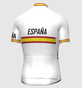 maillot ciclismo selección española hombre manga corta, vista posterior