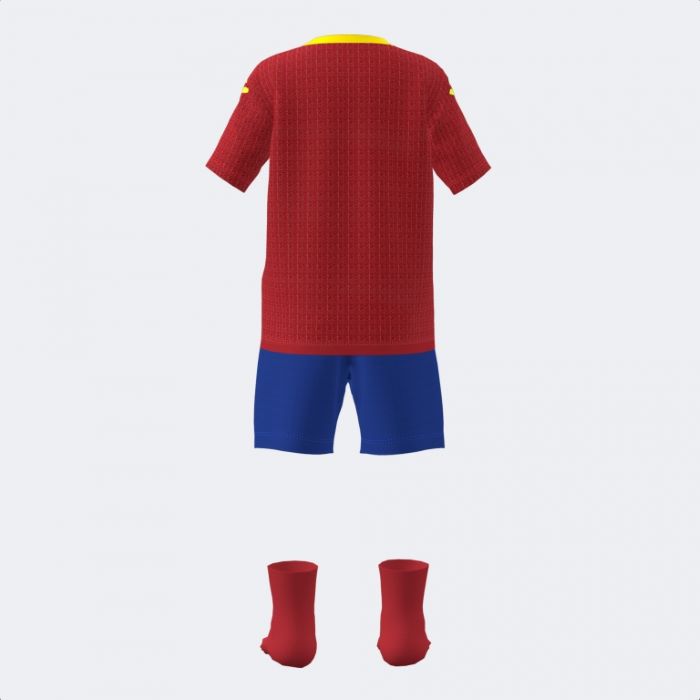 Uniforme rojo niño selección española fútbol sala detrás
